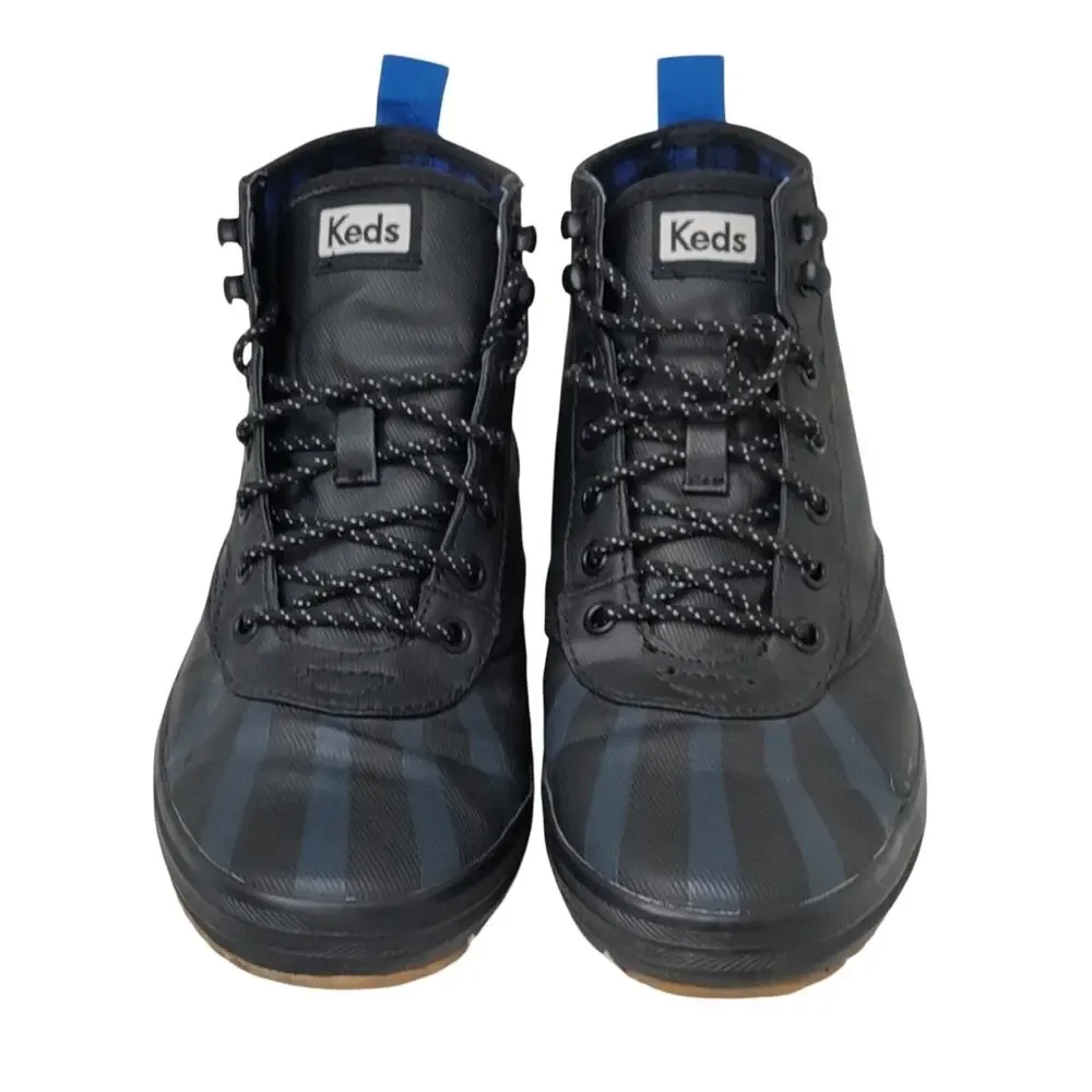 Black Keds rain booties sz 6.5